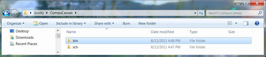 CompuCanvas directories screenshot